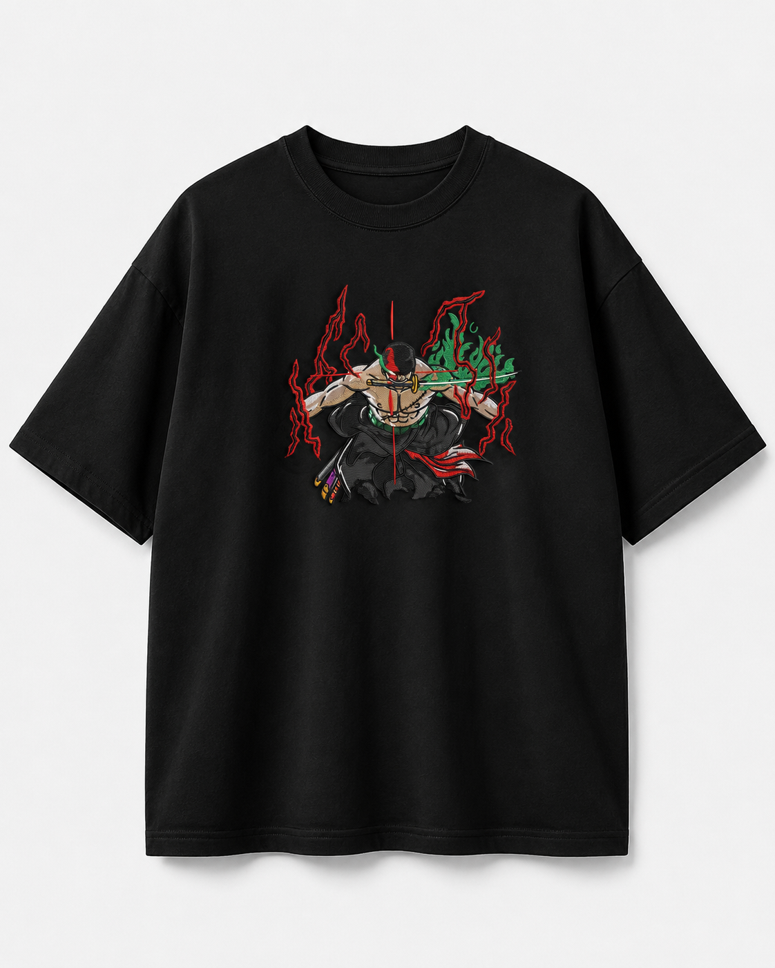 Zoro emboidery oversized t-shirt