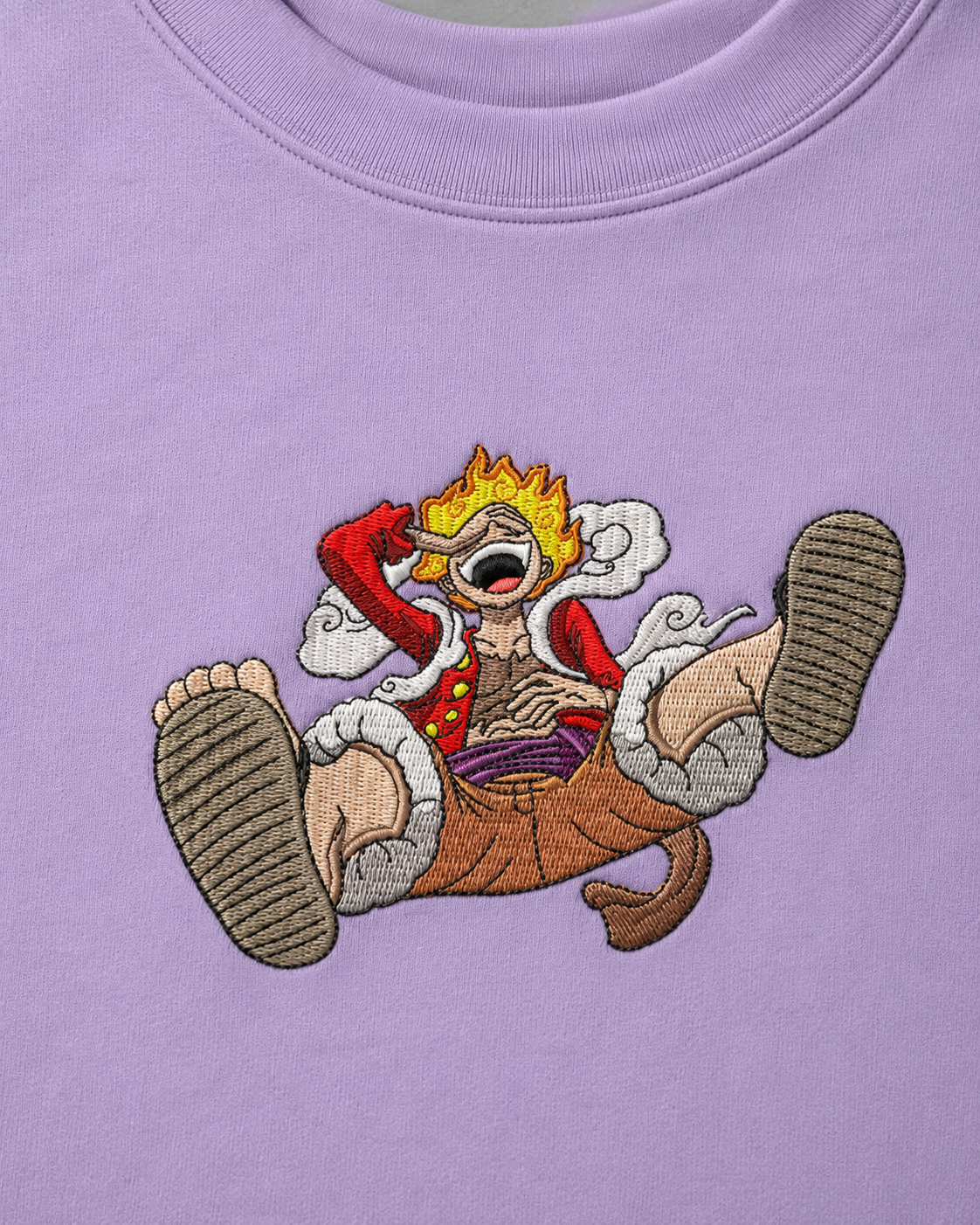 MonkeyDiLuffy Embroidery Anime Oversize