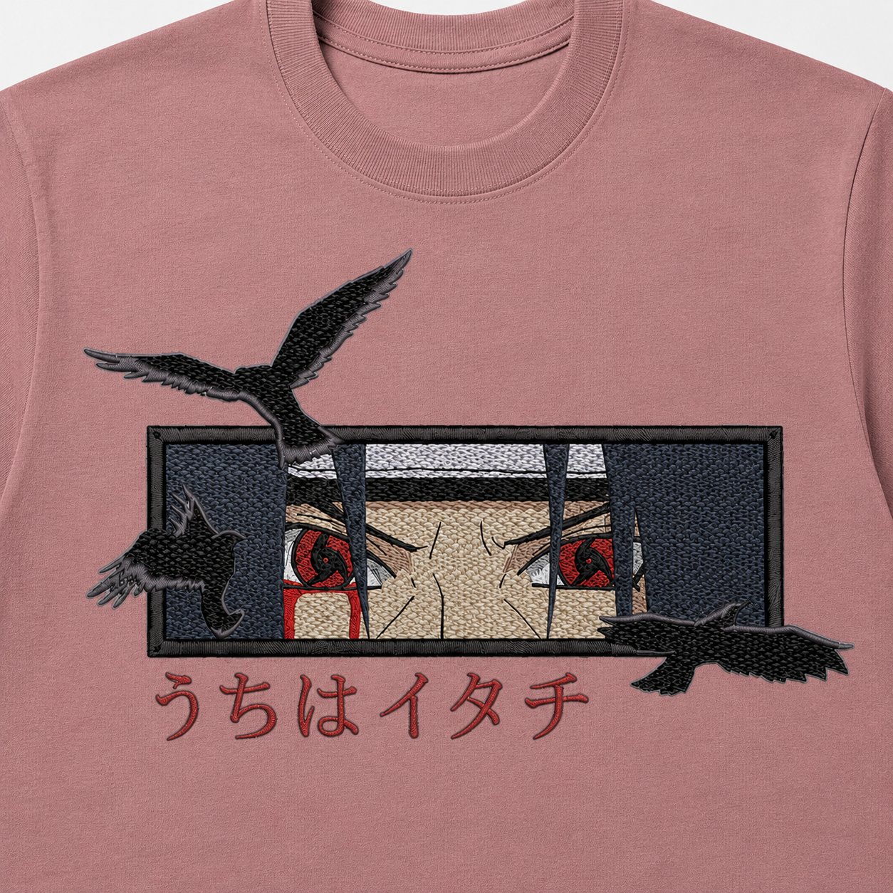 Itachi Eyes Embroidery Anime Oversize