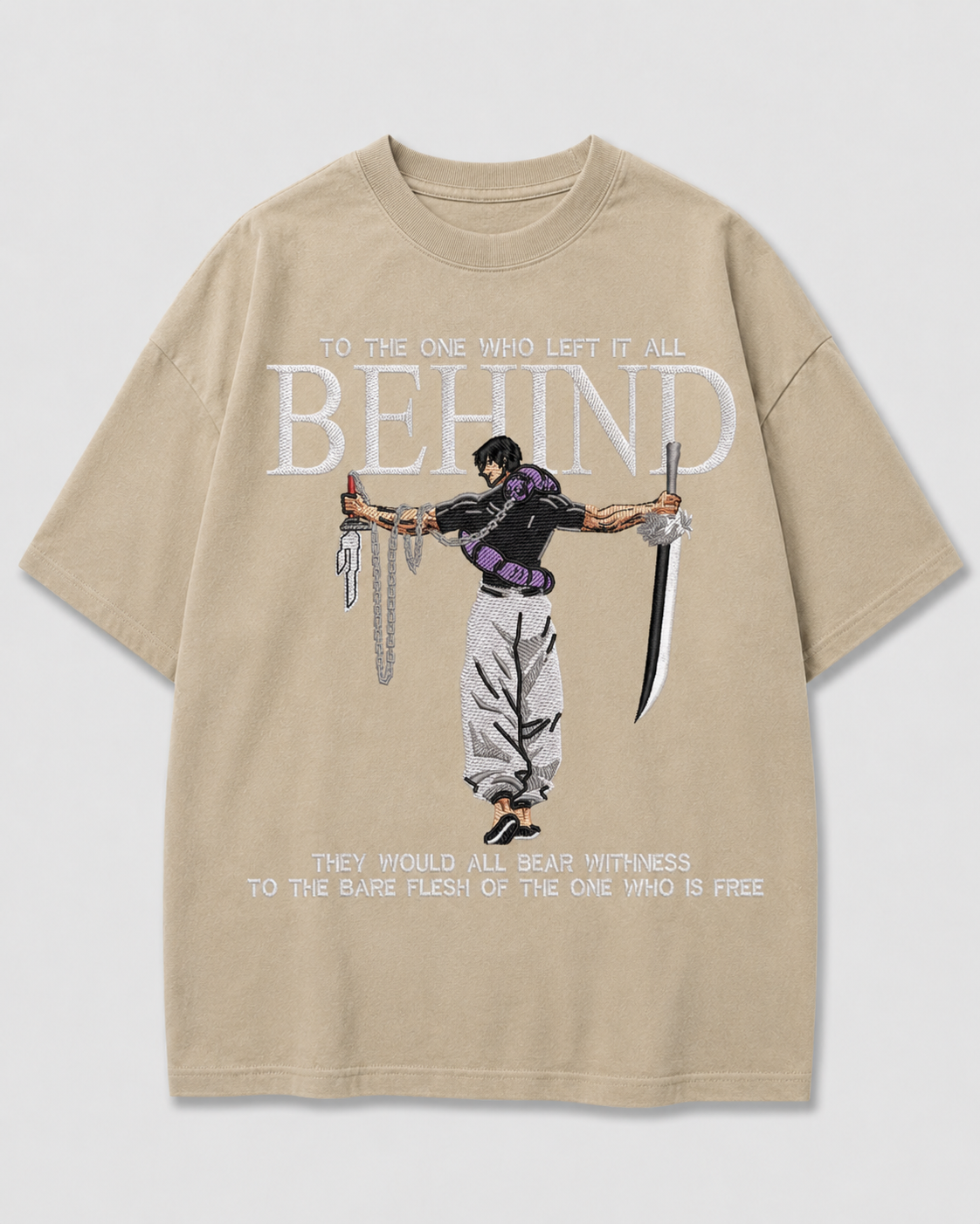 Toji emboidery oversized t-shirt