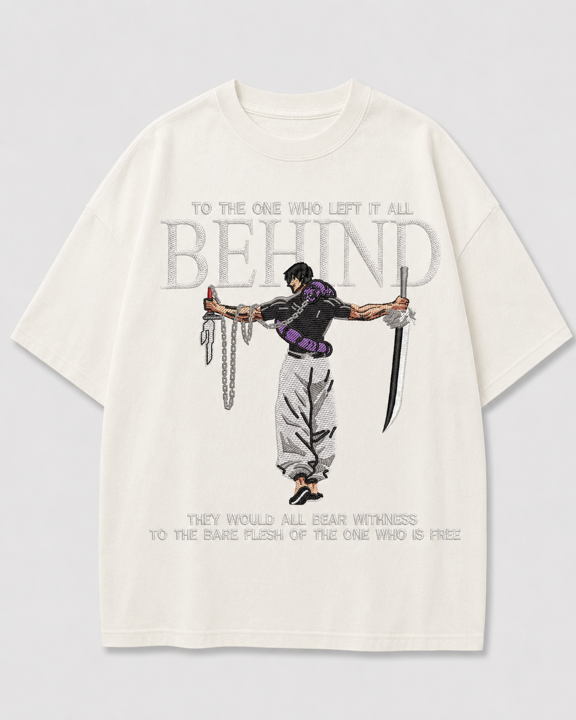 Toji emboidery oversized t-shirt