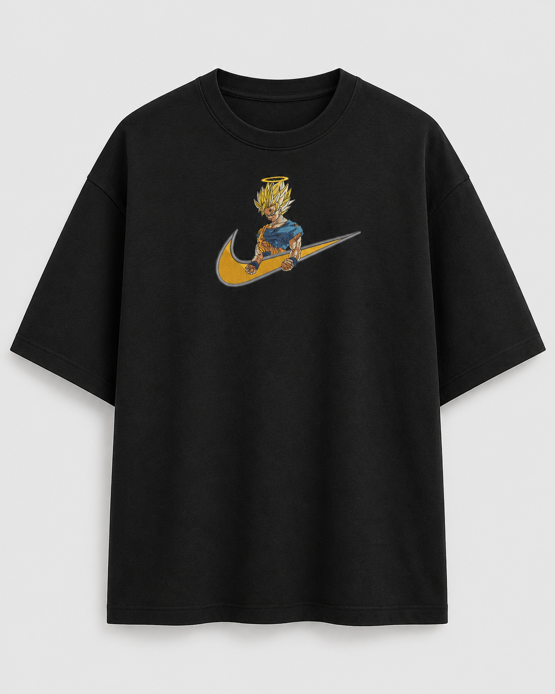 Goku Saiyan Embroidery Oversize