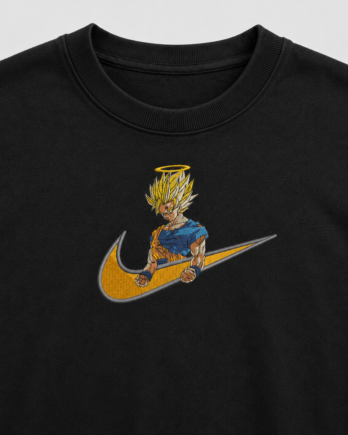 Goku Saiyan Embroidery Oversize