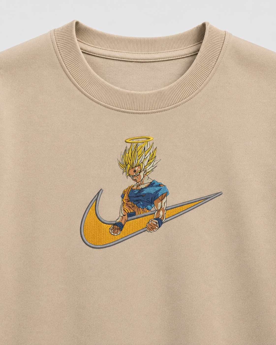 Goku Saiyan Embroidery Oversize