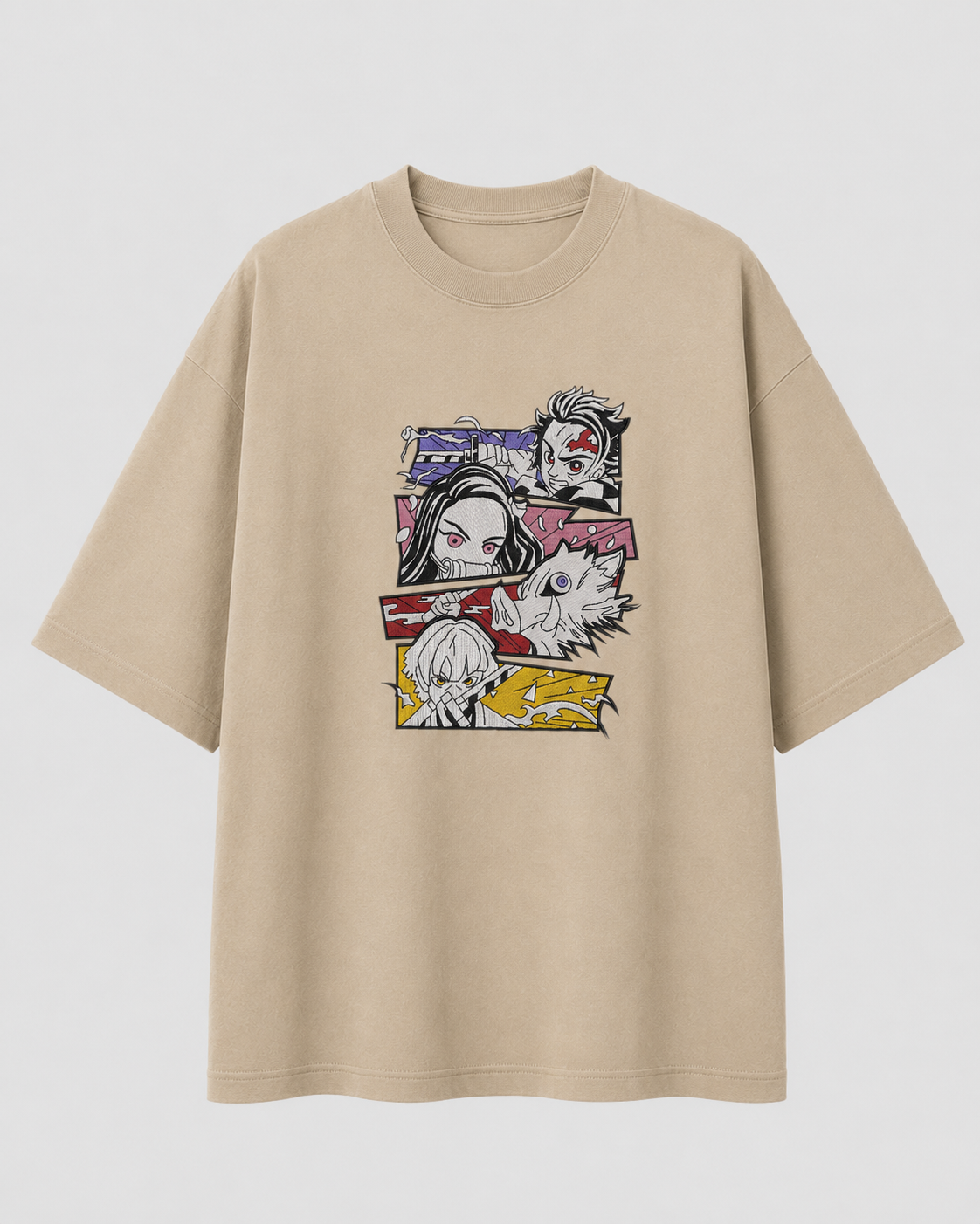 Tanjiro Group Embroidery