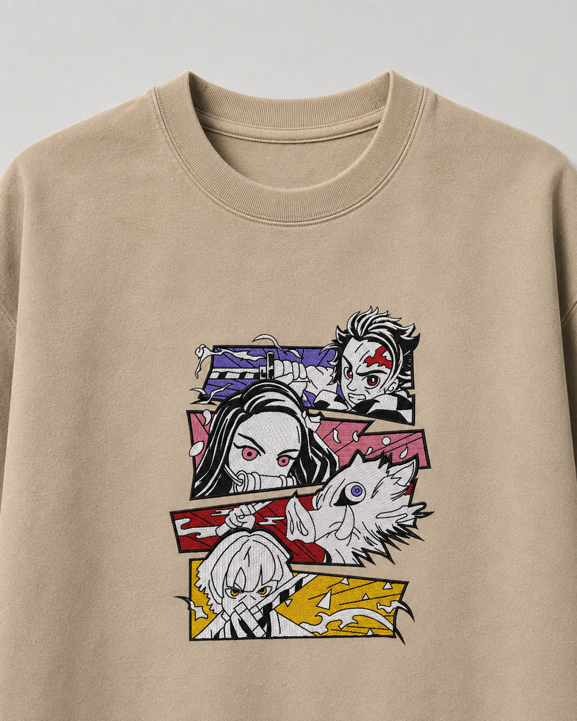 Tanjiro Group Embroidery