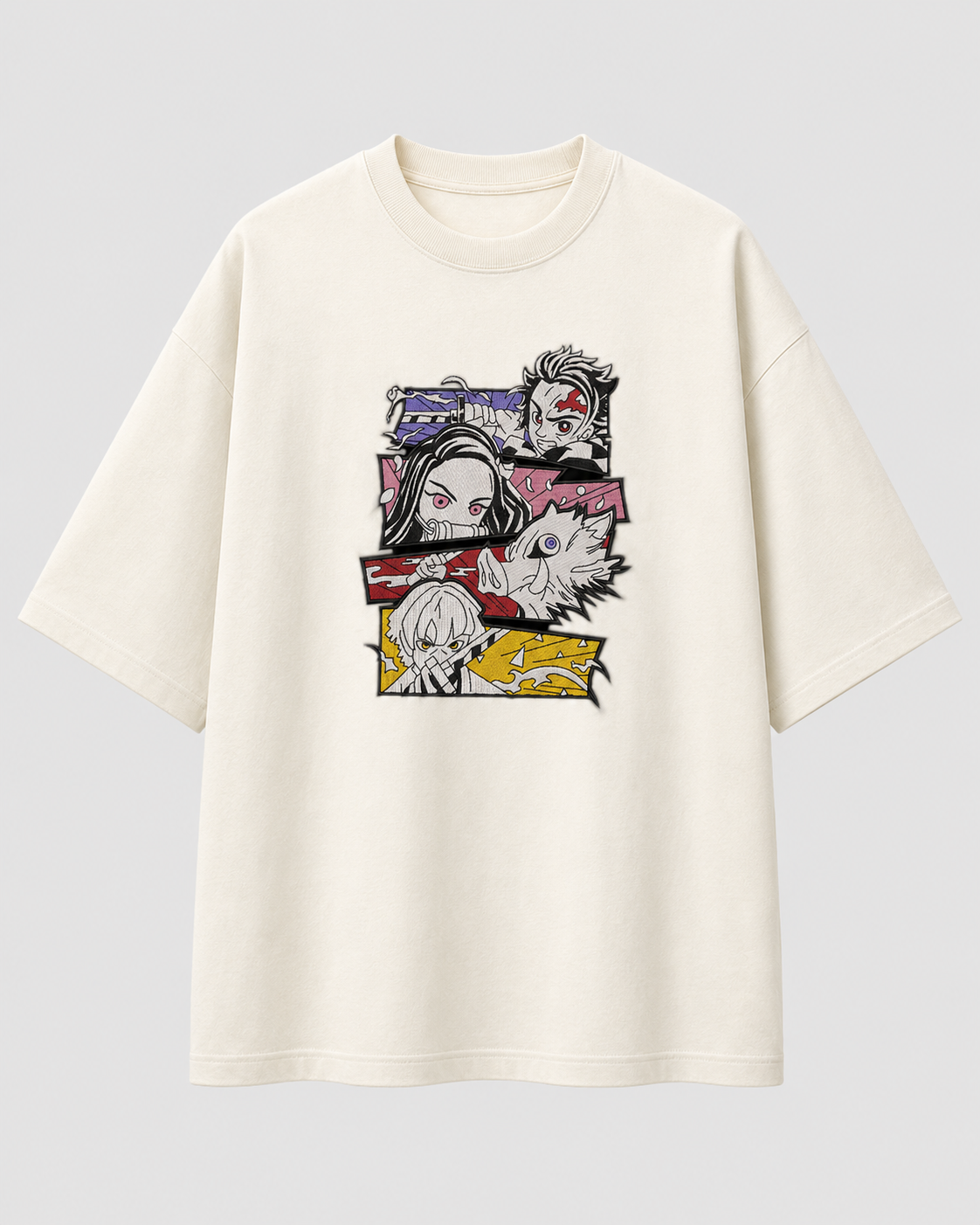 Tanjiro Group Embroidery
