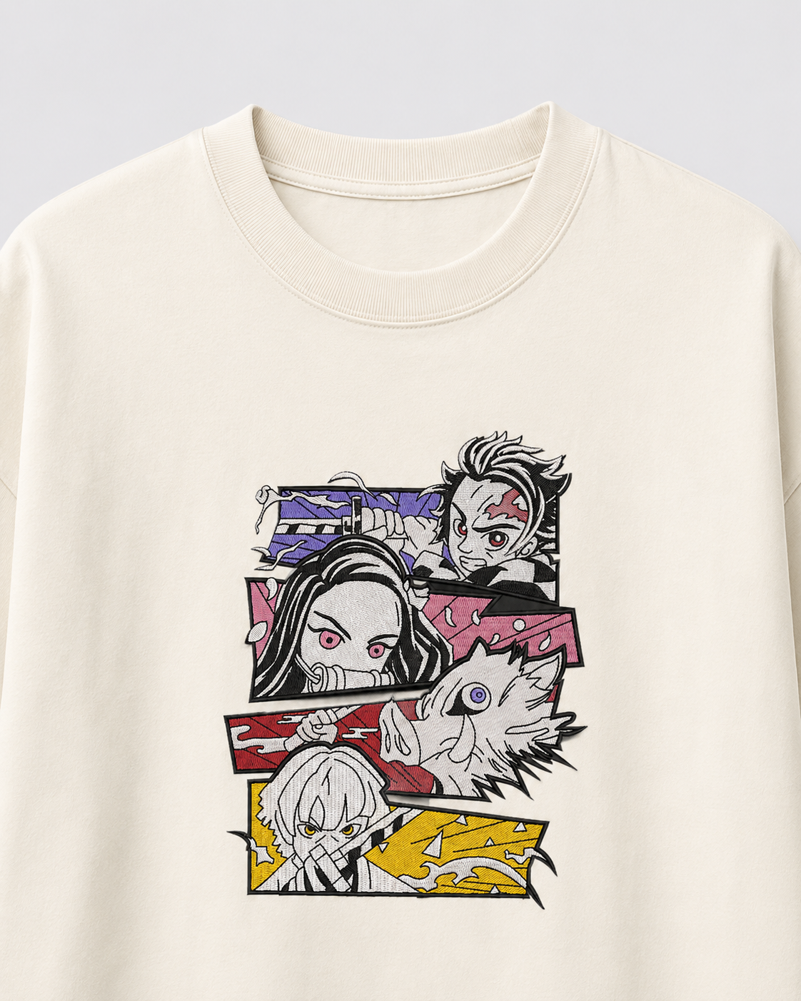 Tanjiro Group Embroidery