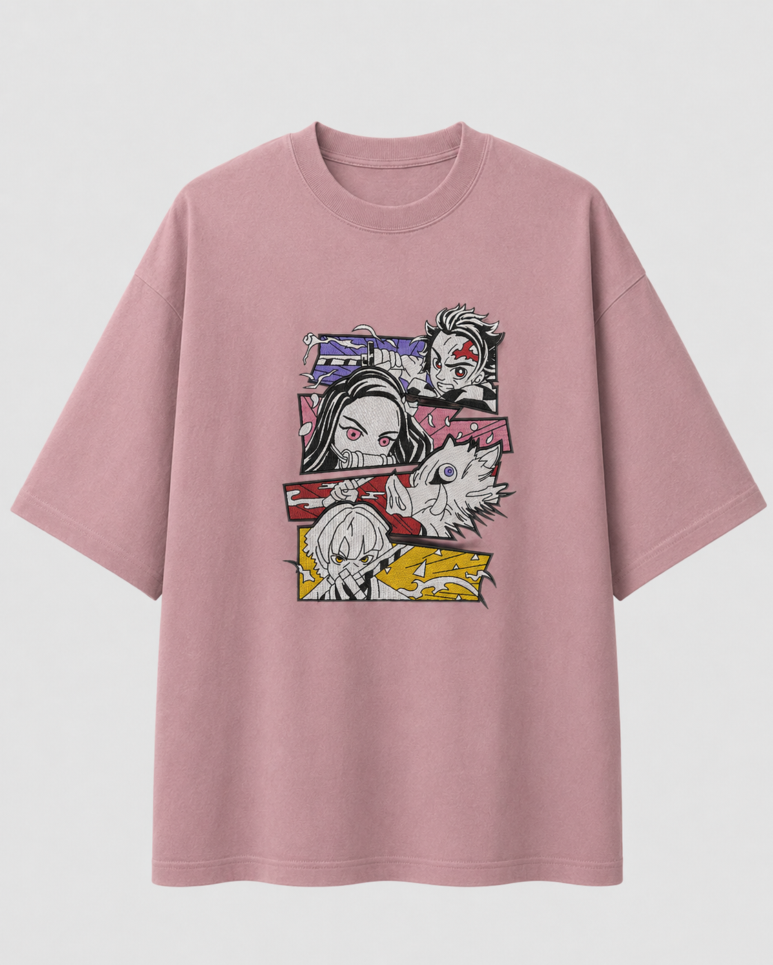 Tanjiro Group Embroidery