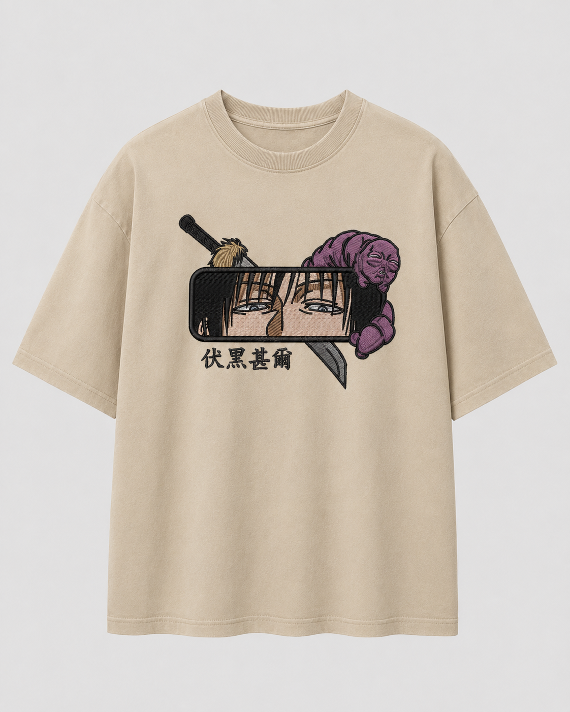 Toji Eyes emboidery oversized t-shirt