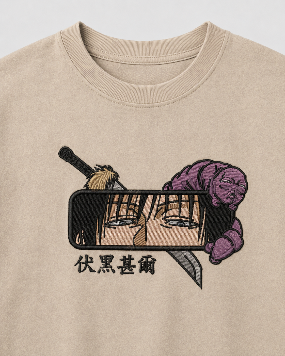 Toji Eyes emboidery oversized t-shirt