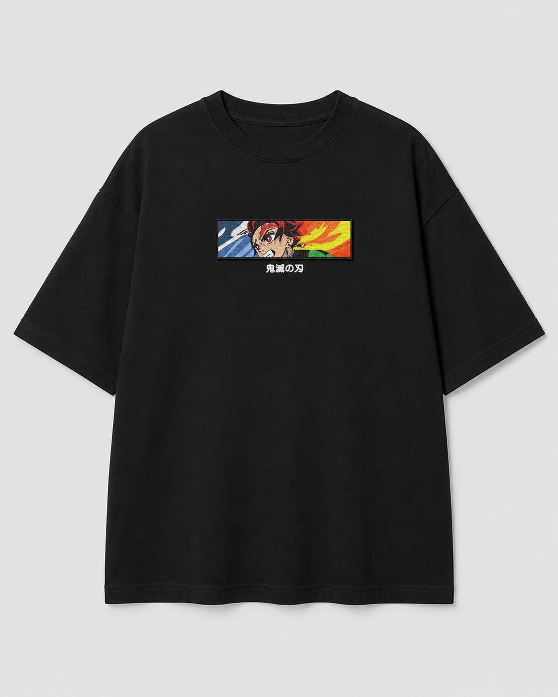 Tanjiro Eye emboidery oversized t-shirt