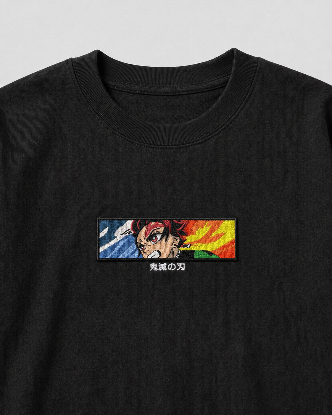 Tanjiro Eye emboidery oversized t-shirt