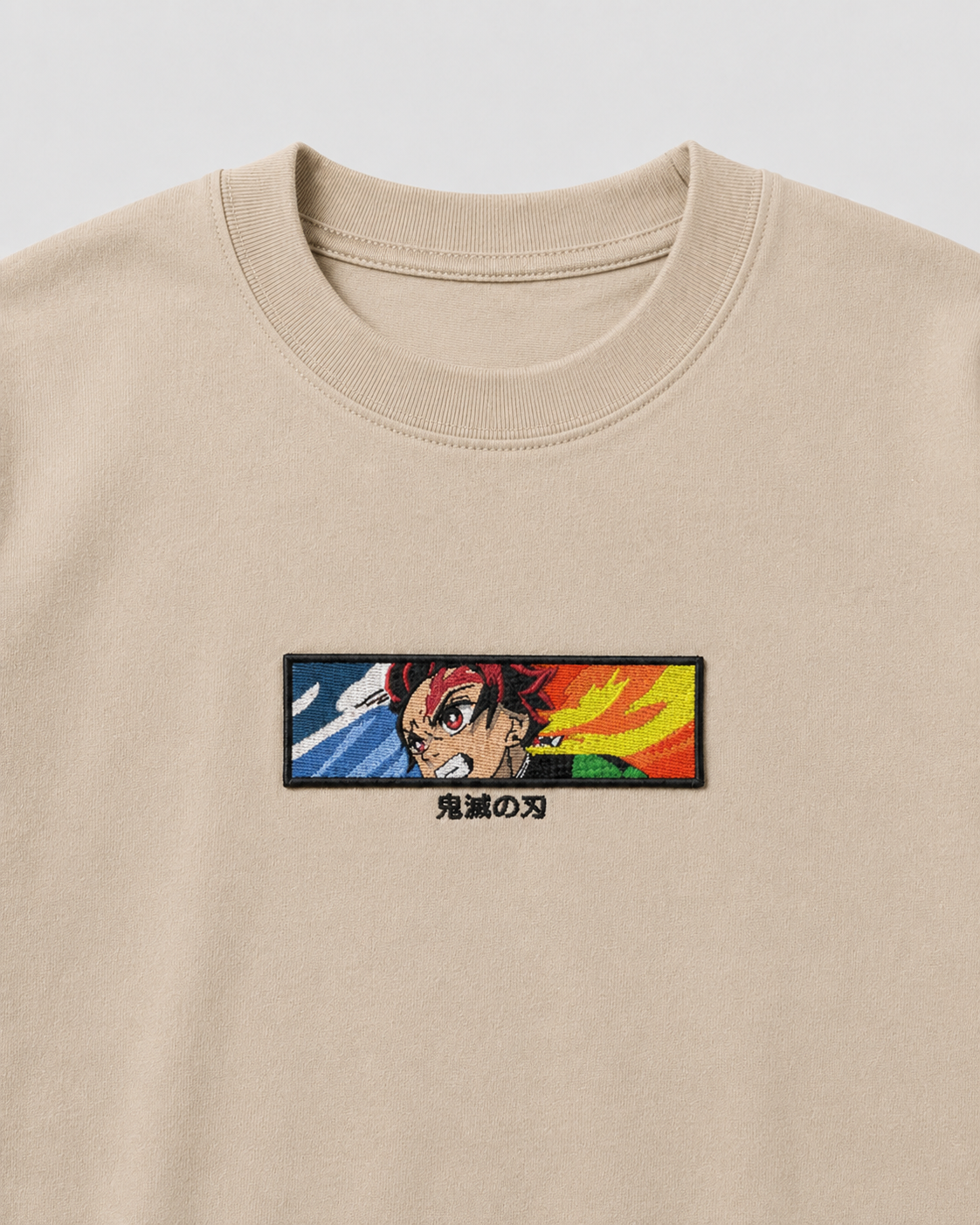 Tanjiro Eye emboidery oversized t-shirt