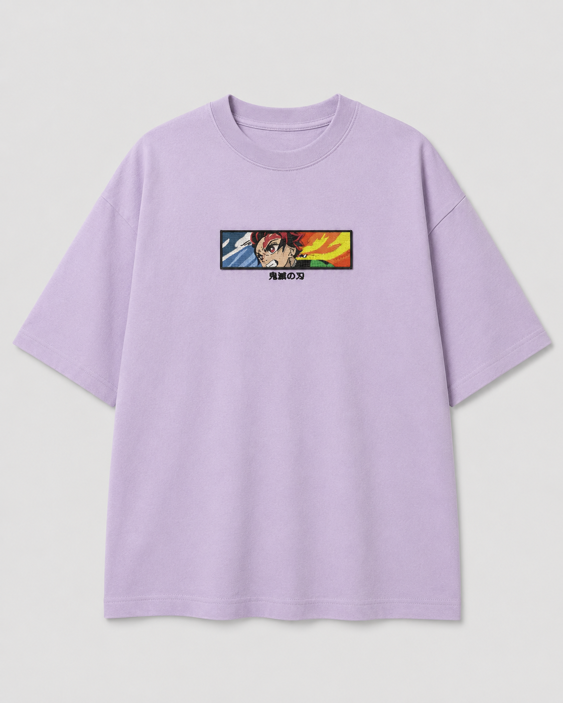 Tanjiro Eye emboidery oversized t-shirt