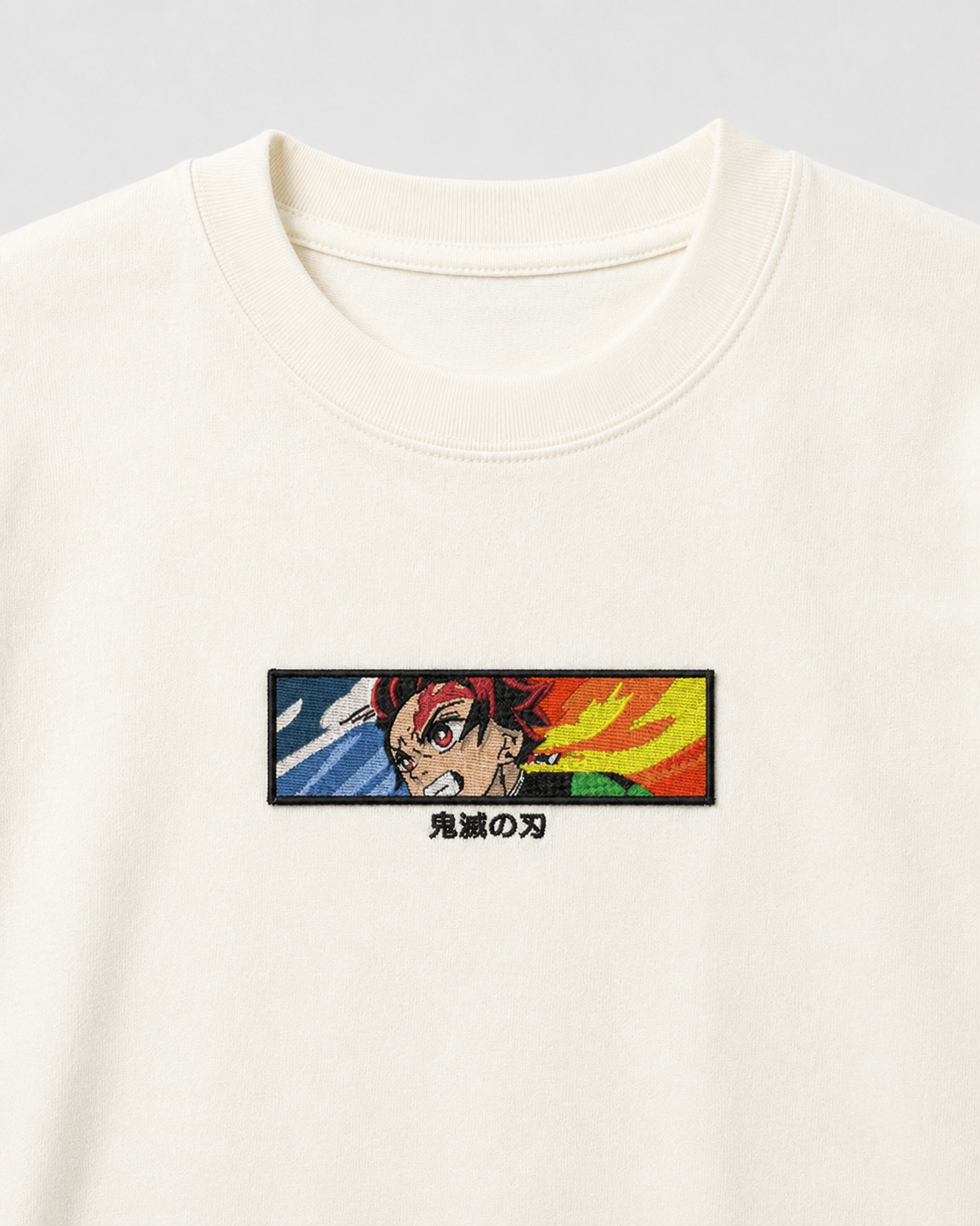 Tanjiro Eye emboidery oversized t-shirt
