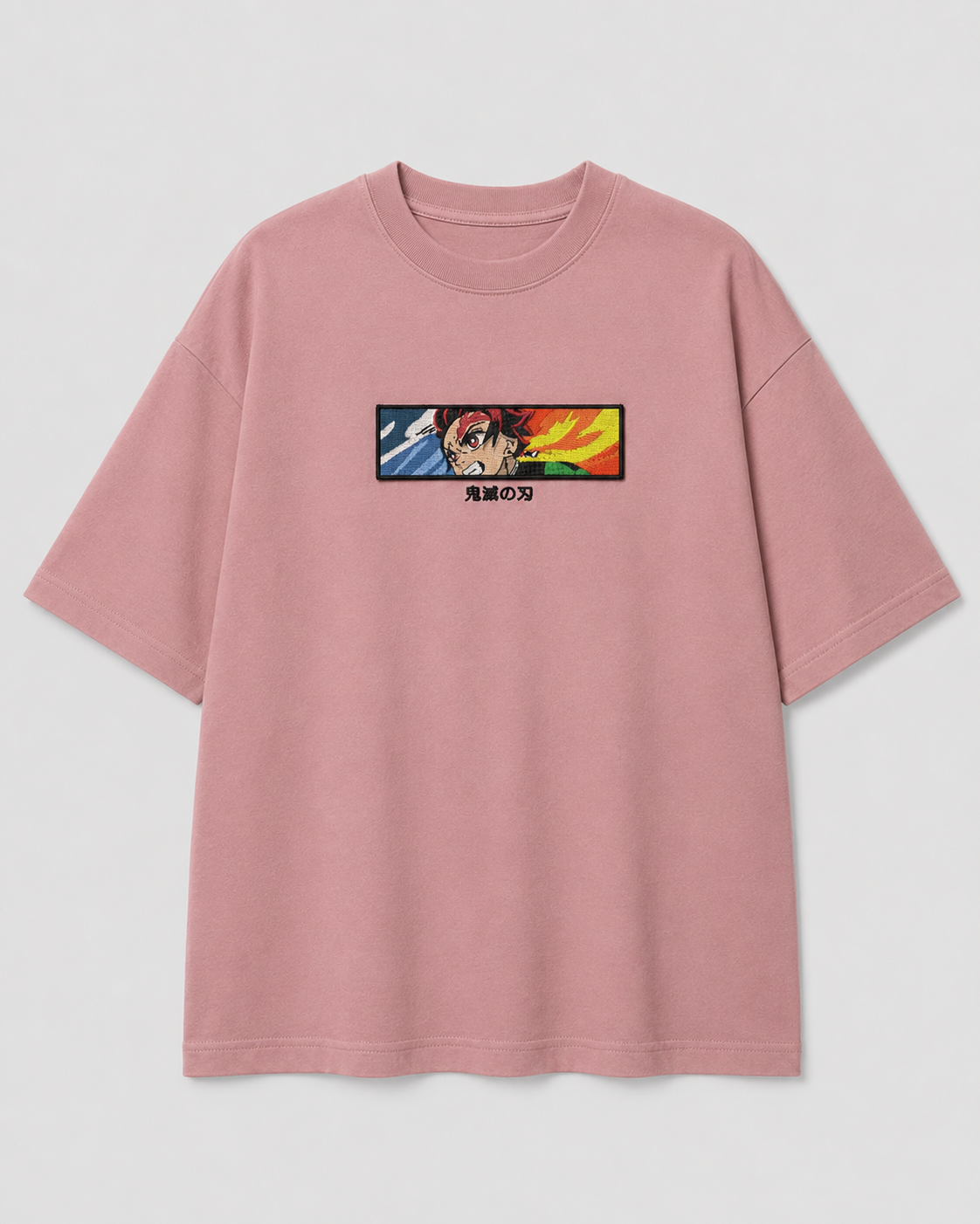 Tanjiro Eye emboidery oversized t-shirt