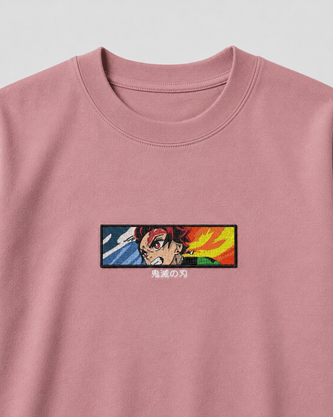 Tanjiro Eye emboidery oversized t-shirt