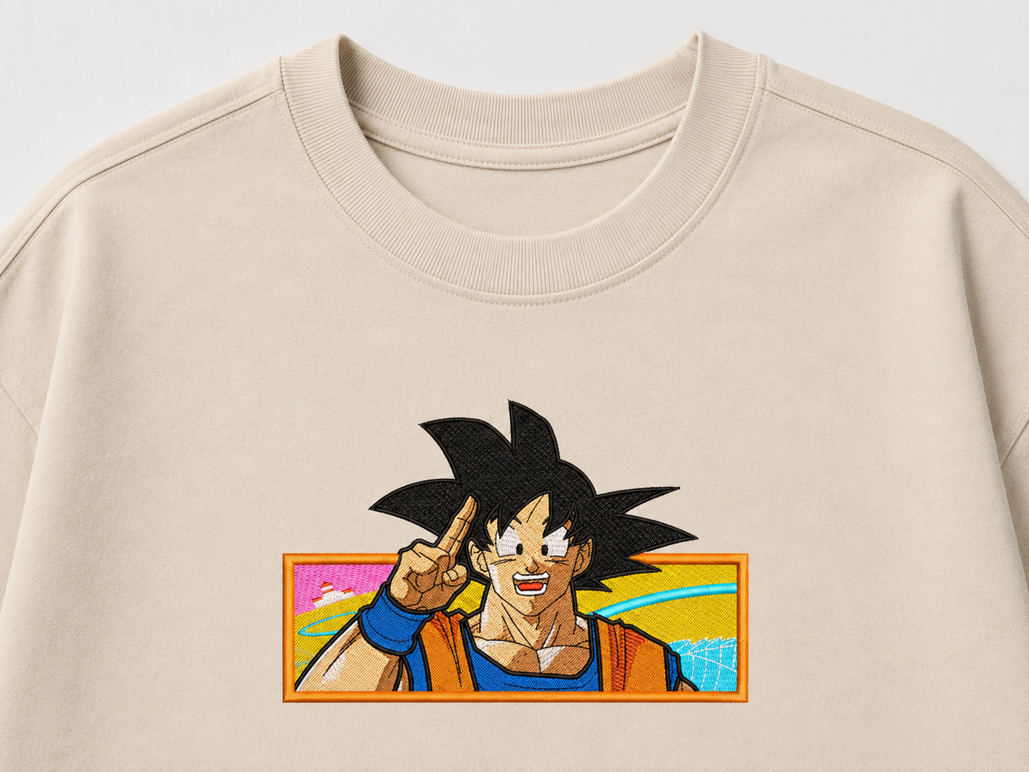 Goku Embroidery Oversize