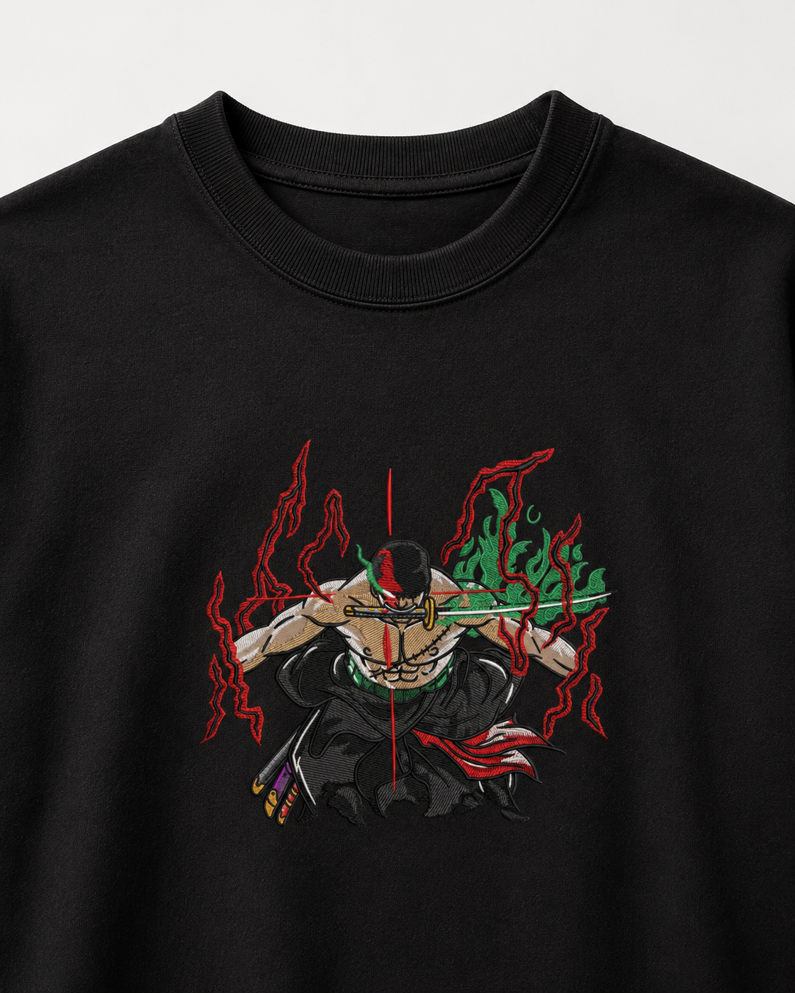 Zoro emboidery oversized t-shirt
