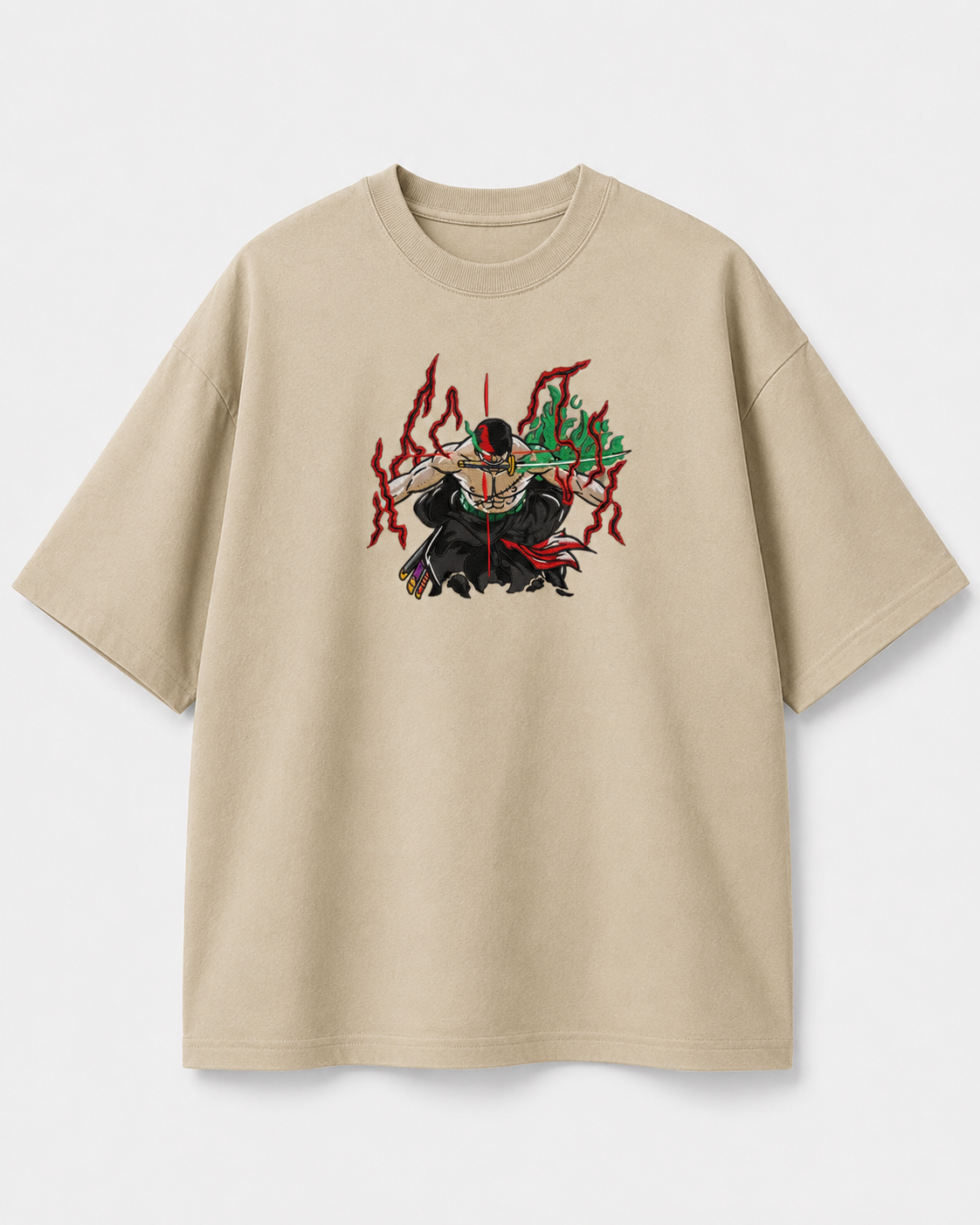 Zoro emboidery oversized t-shirt