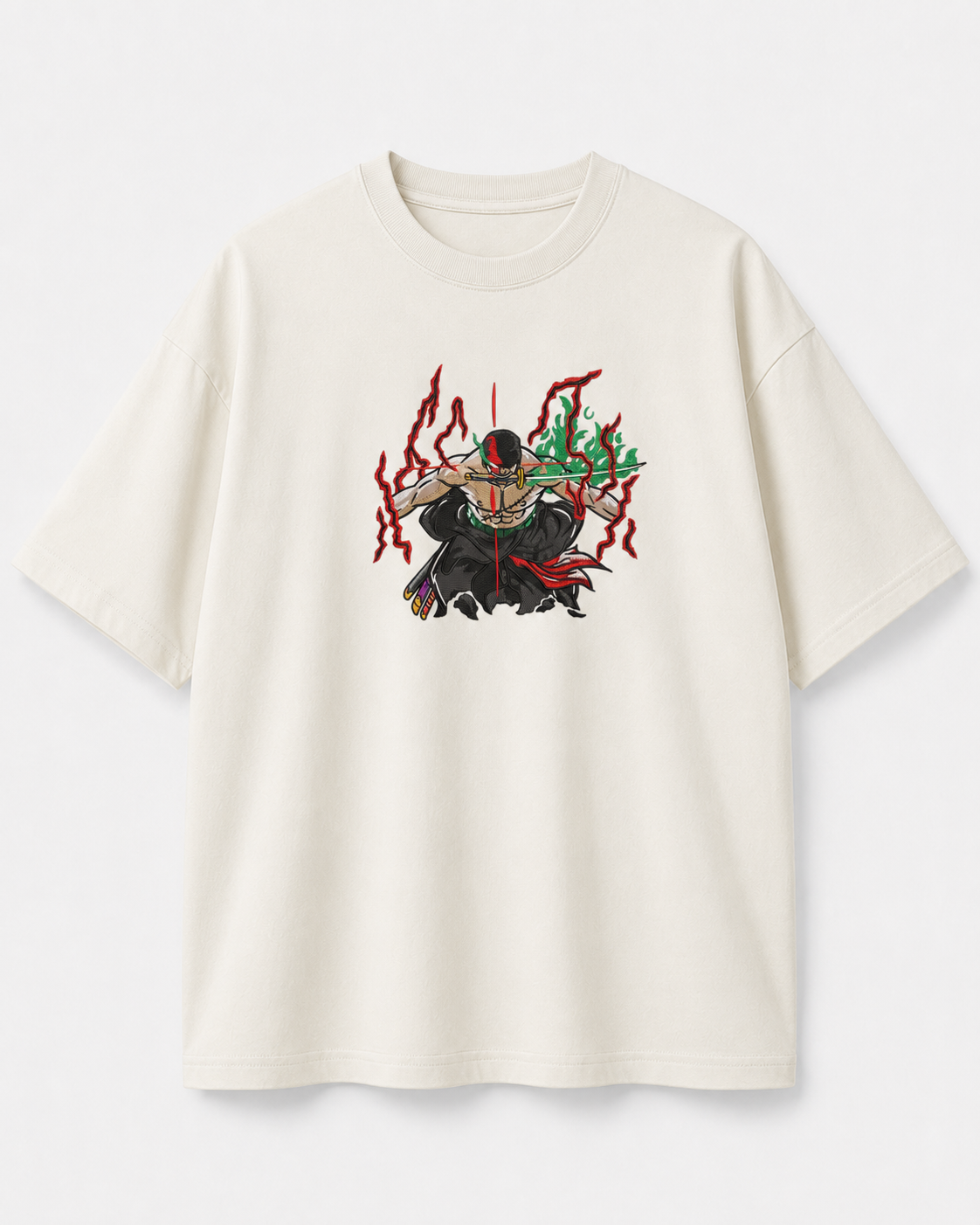 Zoro emboidery oversized t-shirt