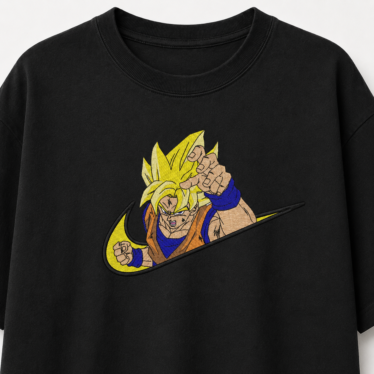 Goku SSJ Embroidery Oversize
