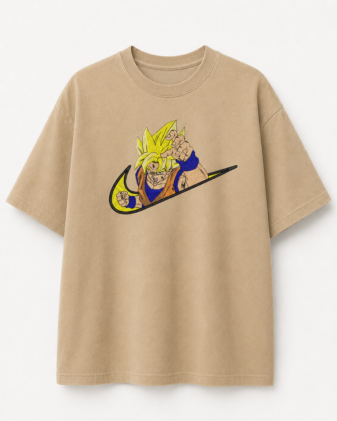 Goku SSJ Embroidery Oversize