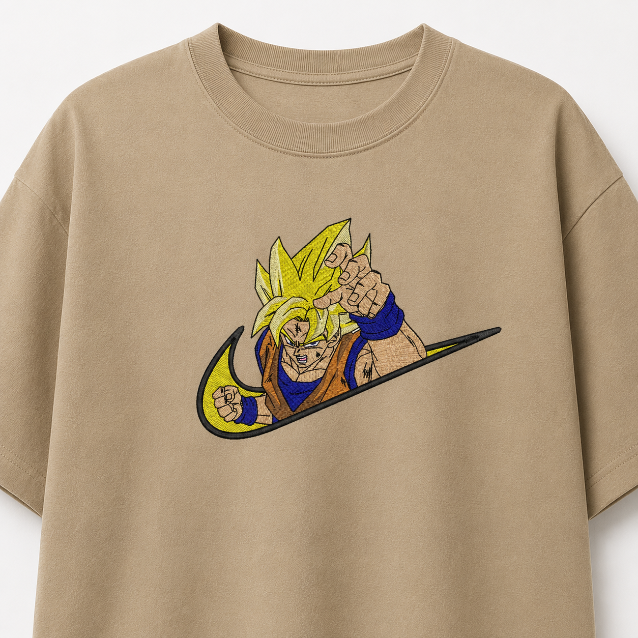 Goku SSJ Embroidery Oversize