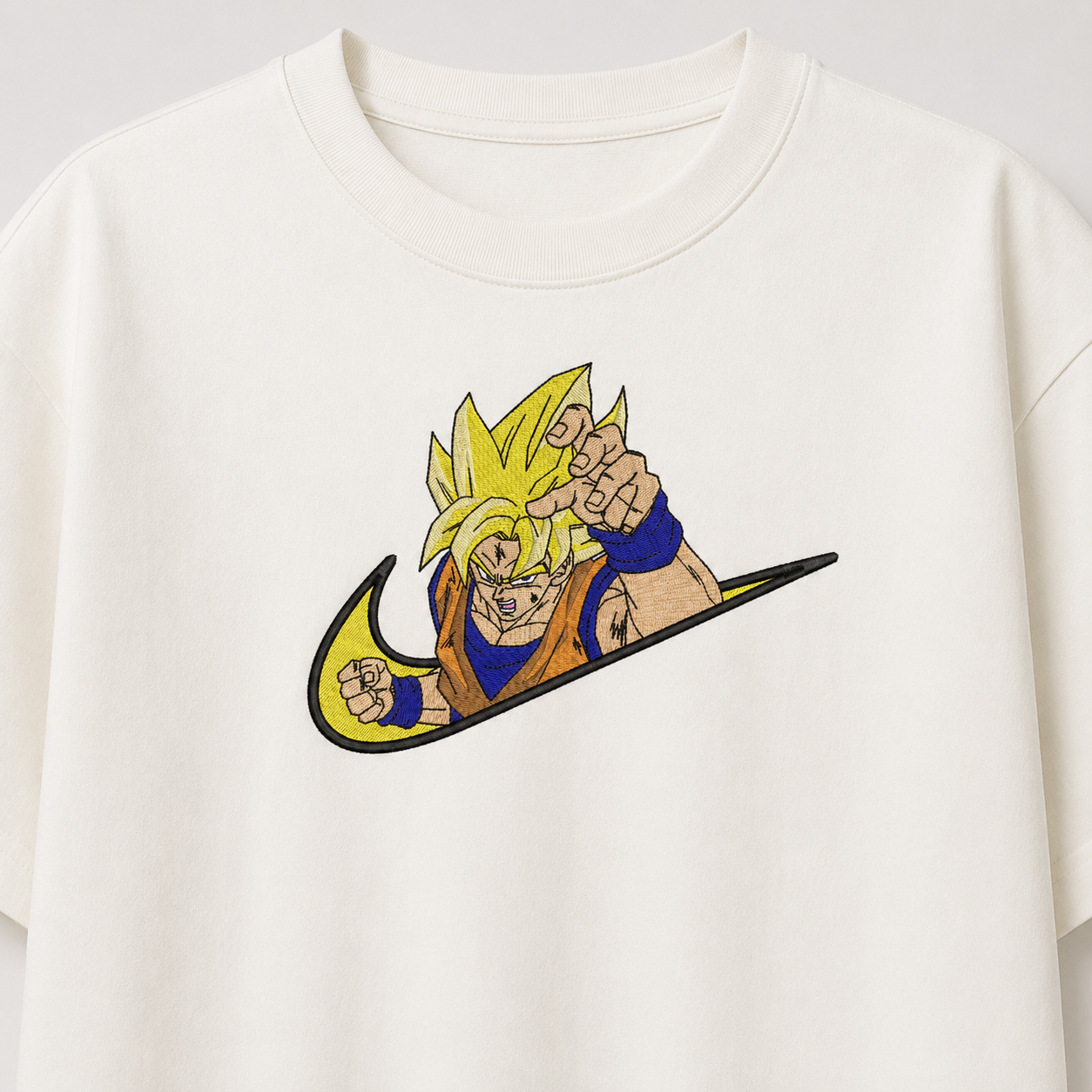 Goku SSJ Embroidery Oversize
