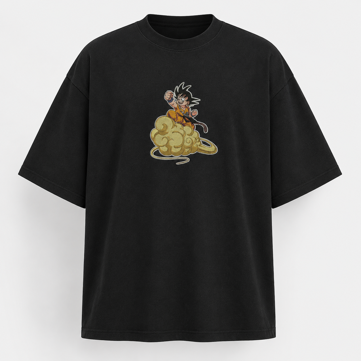 Goku on Nimbus Embroidery Oversize