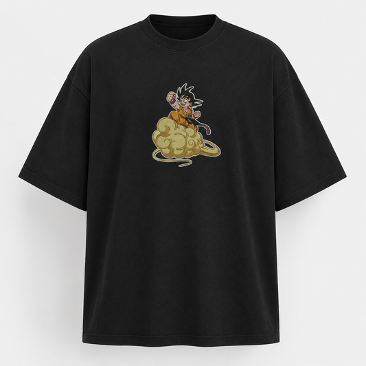 Goku on Nimbus Embroidery Oversize
