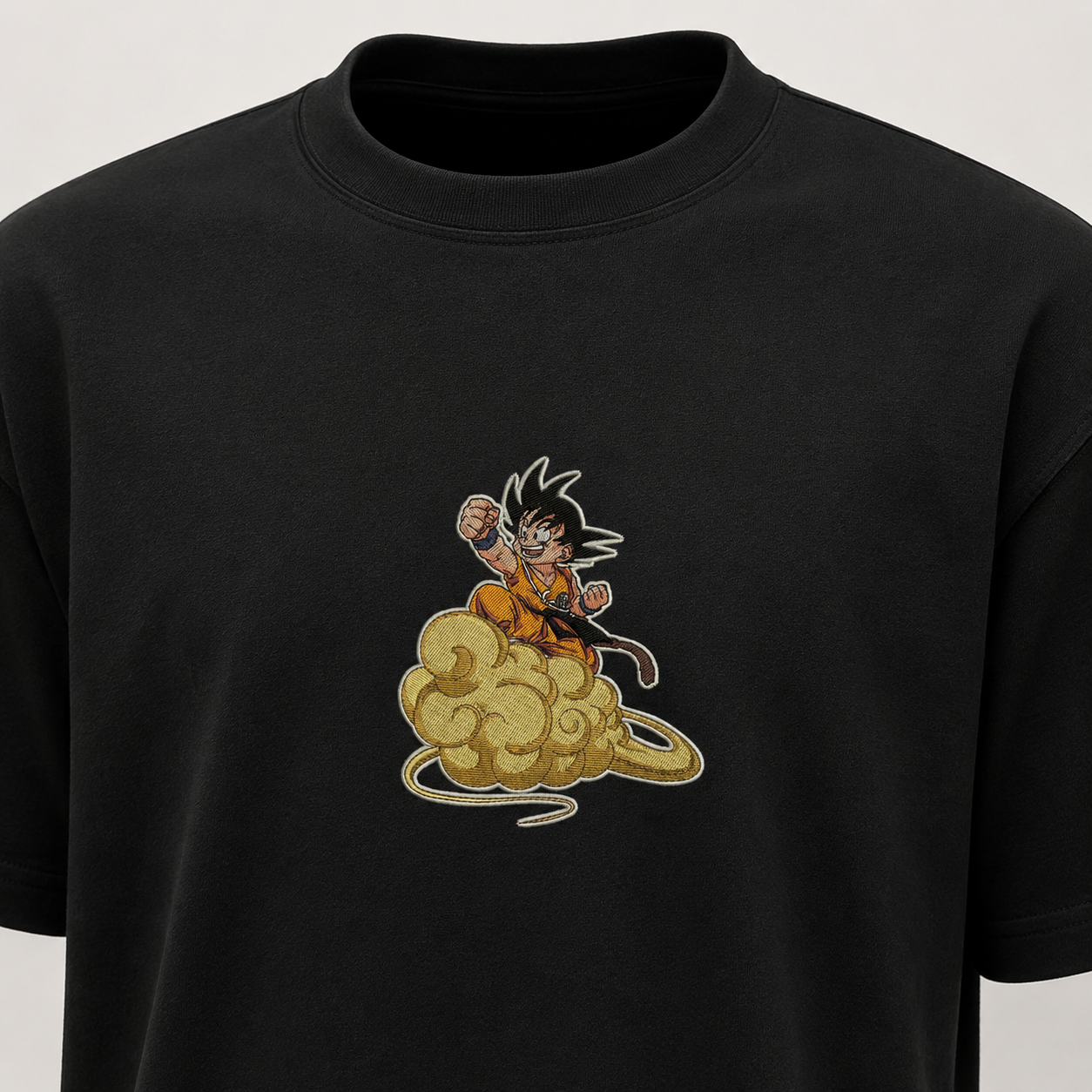 Goku on Nimbus Embroidery Oversize