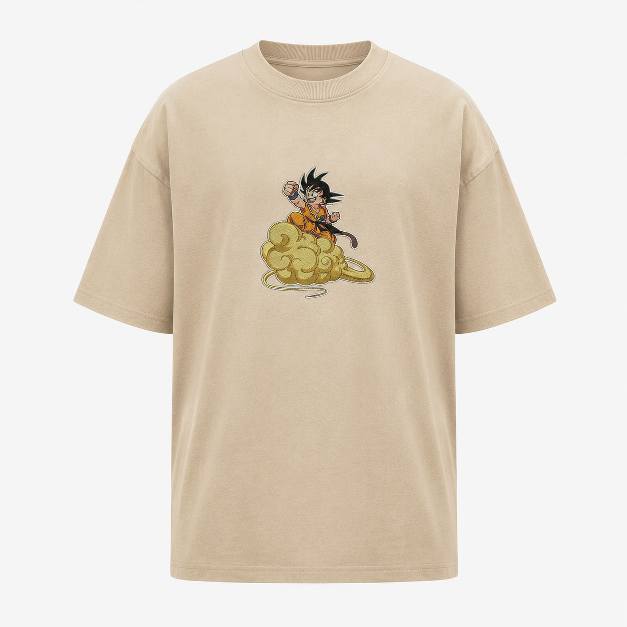 Goku on Nimbus Embroidery Oversize