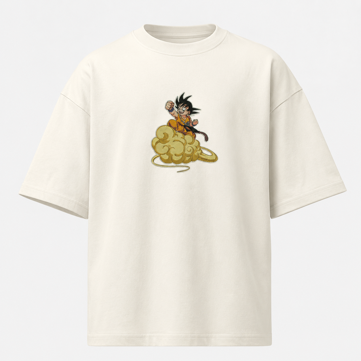 Goku on Nimbus Embroidery Oversize