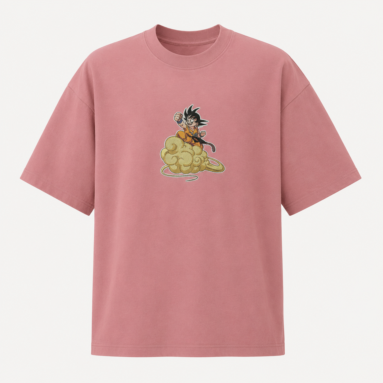 Goku on Nimbus Embroidery Oversize
