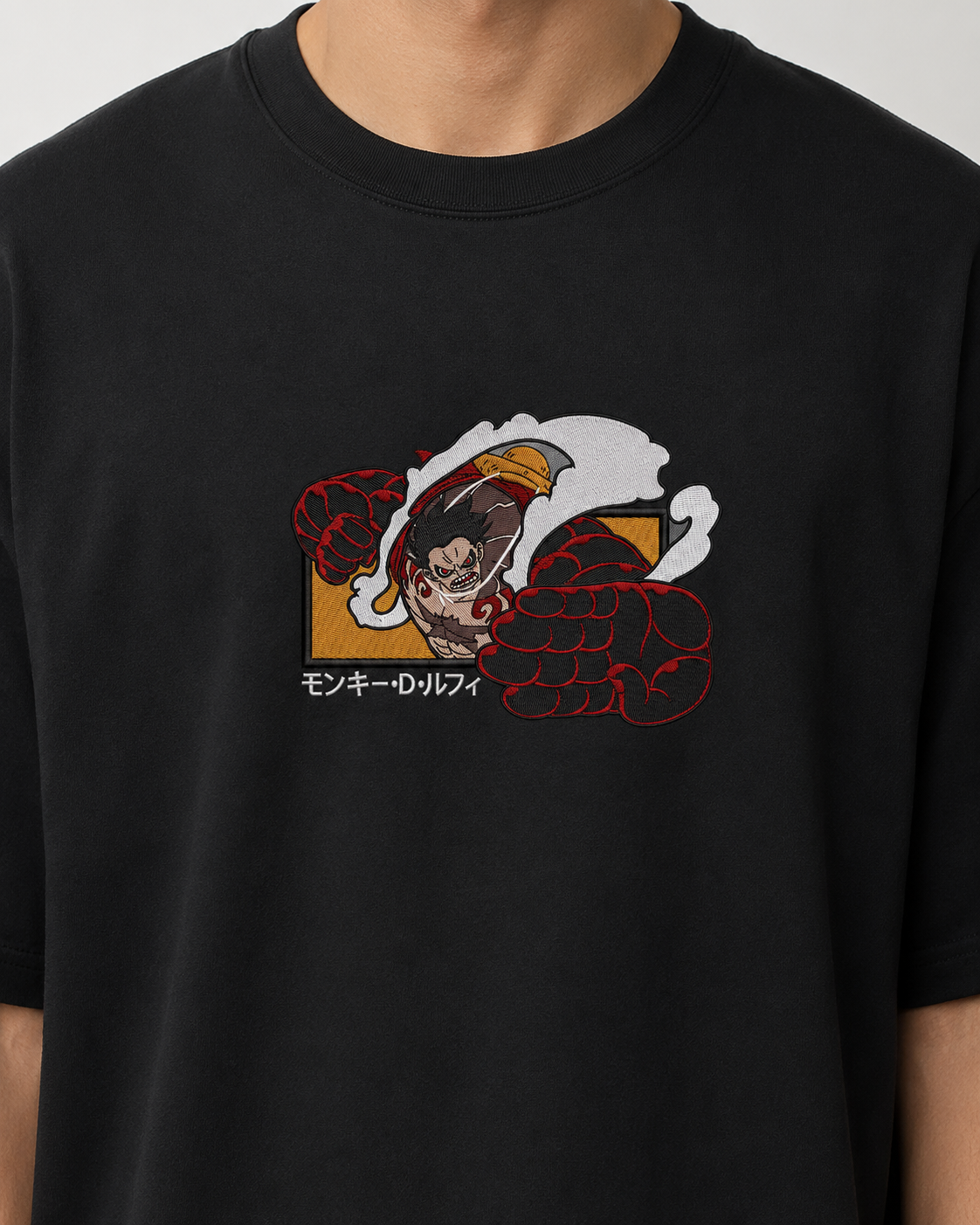 Luffy Gear 5 Embroidery Anime Oversize