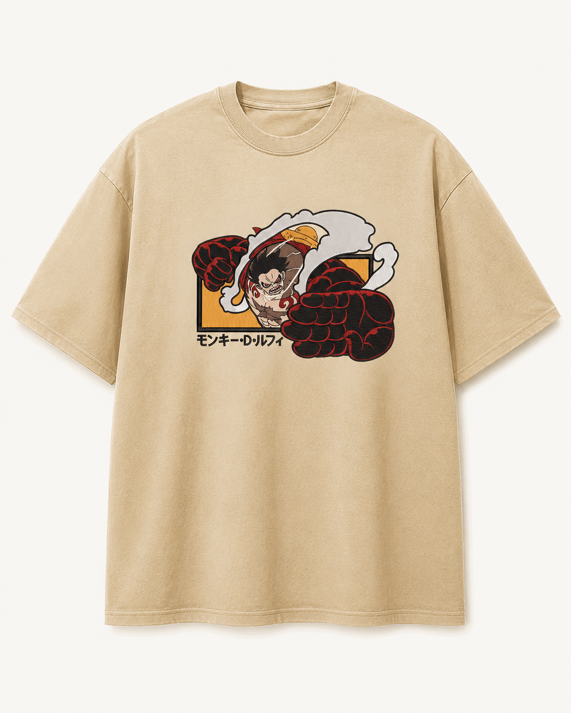 Luffy Gear 5 Embroidery Anime Oversize