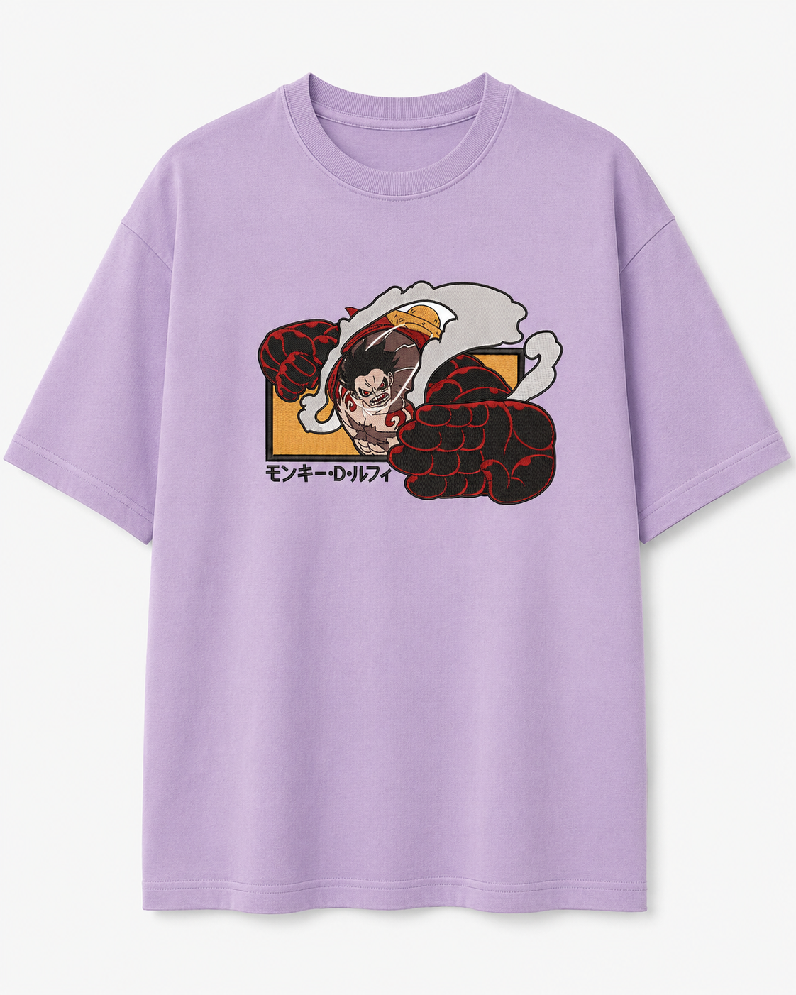 Luffy Gear 5 Embroidery Anime Oversize