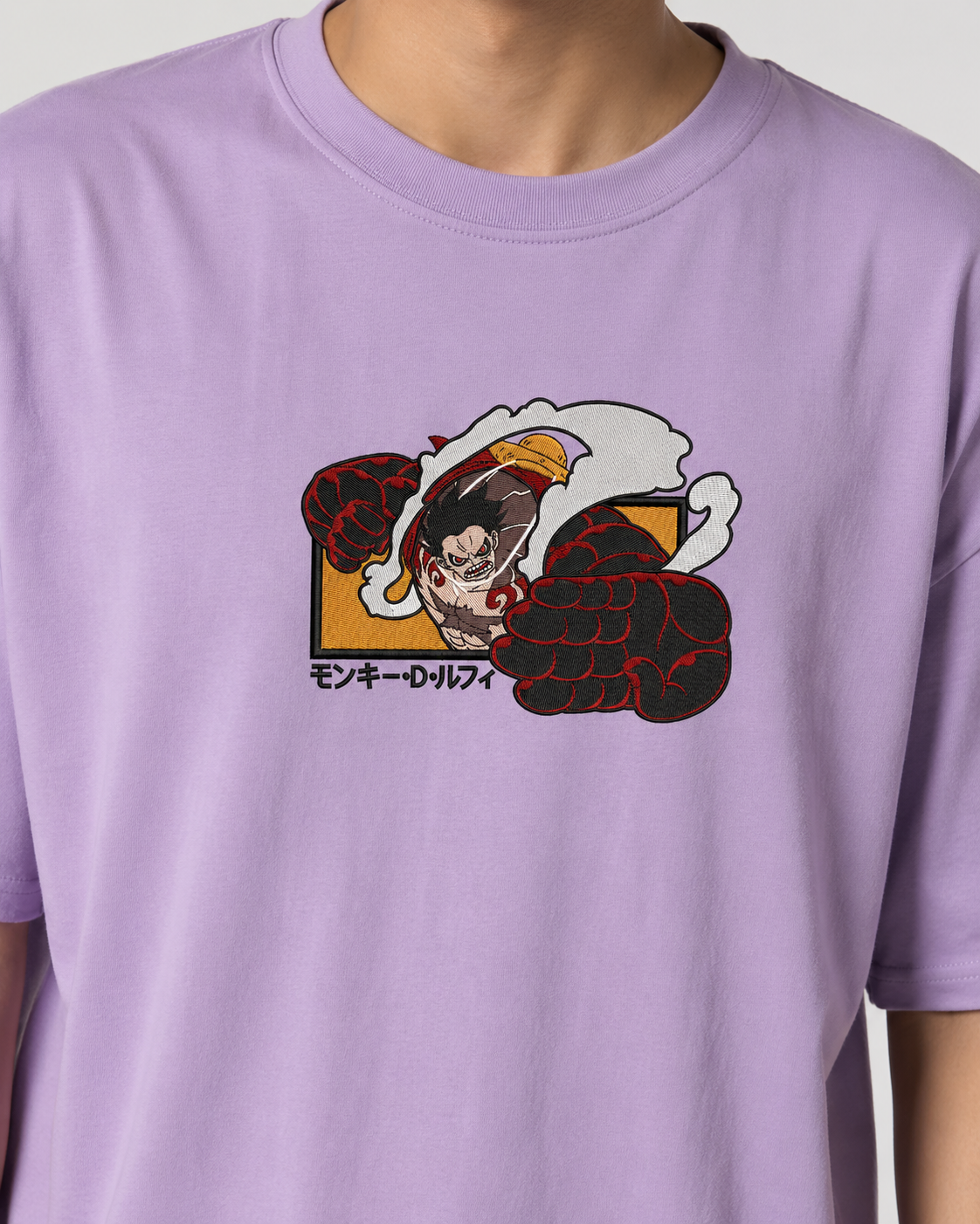 Luffy Gear 5 Embroidery Anime Oversize