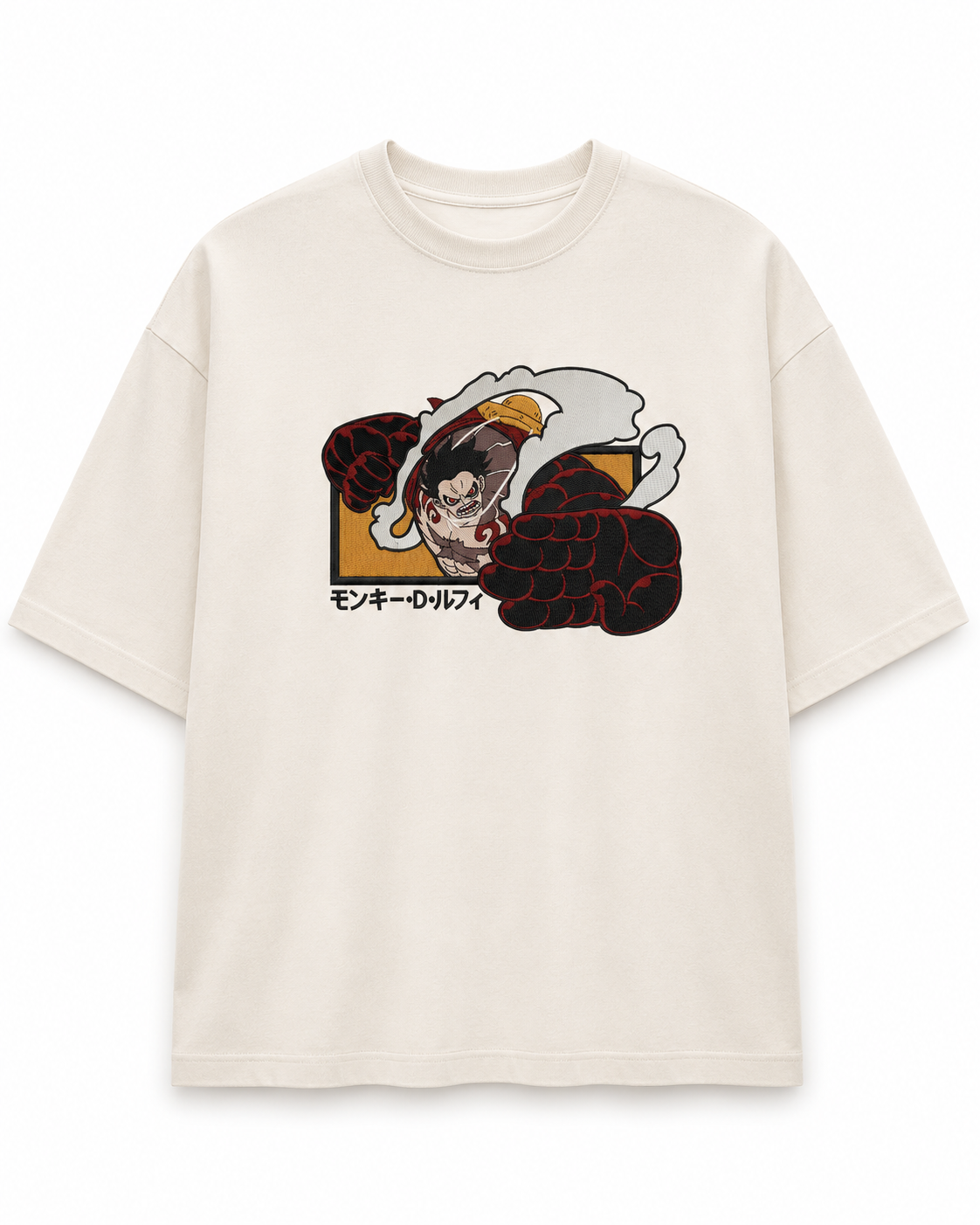Luffy Gear 5 Embroidery Anime Oversize