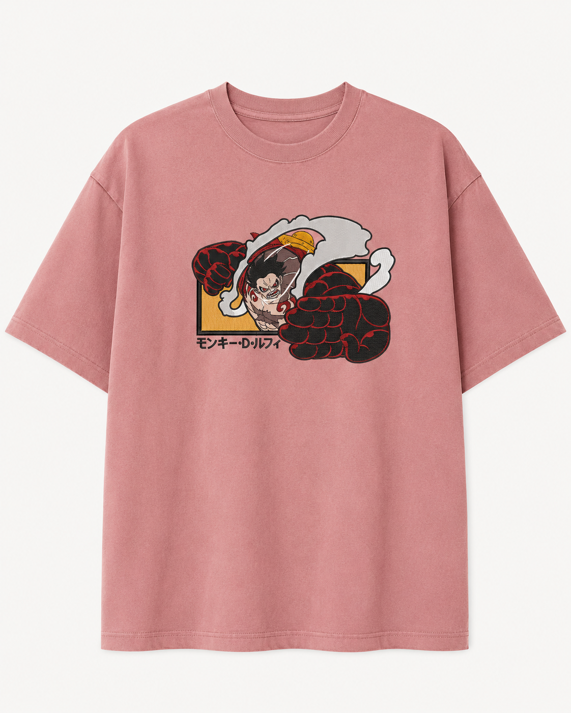 Luffy Gear 5 Embroidery Anime Oversize