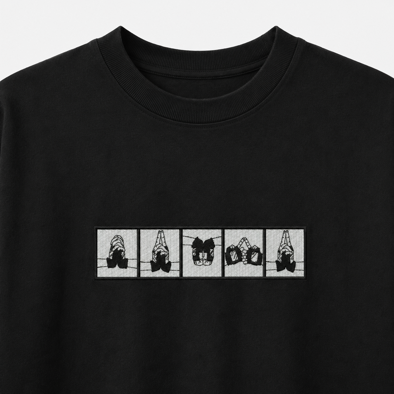 Naruto Jutsu Embroidery Anime Oversize