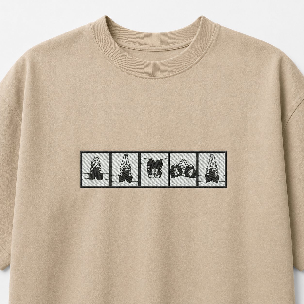 Naruto Jutsu Embroidery Anime Oversize
