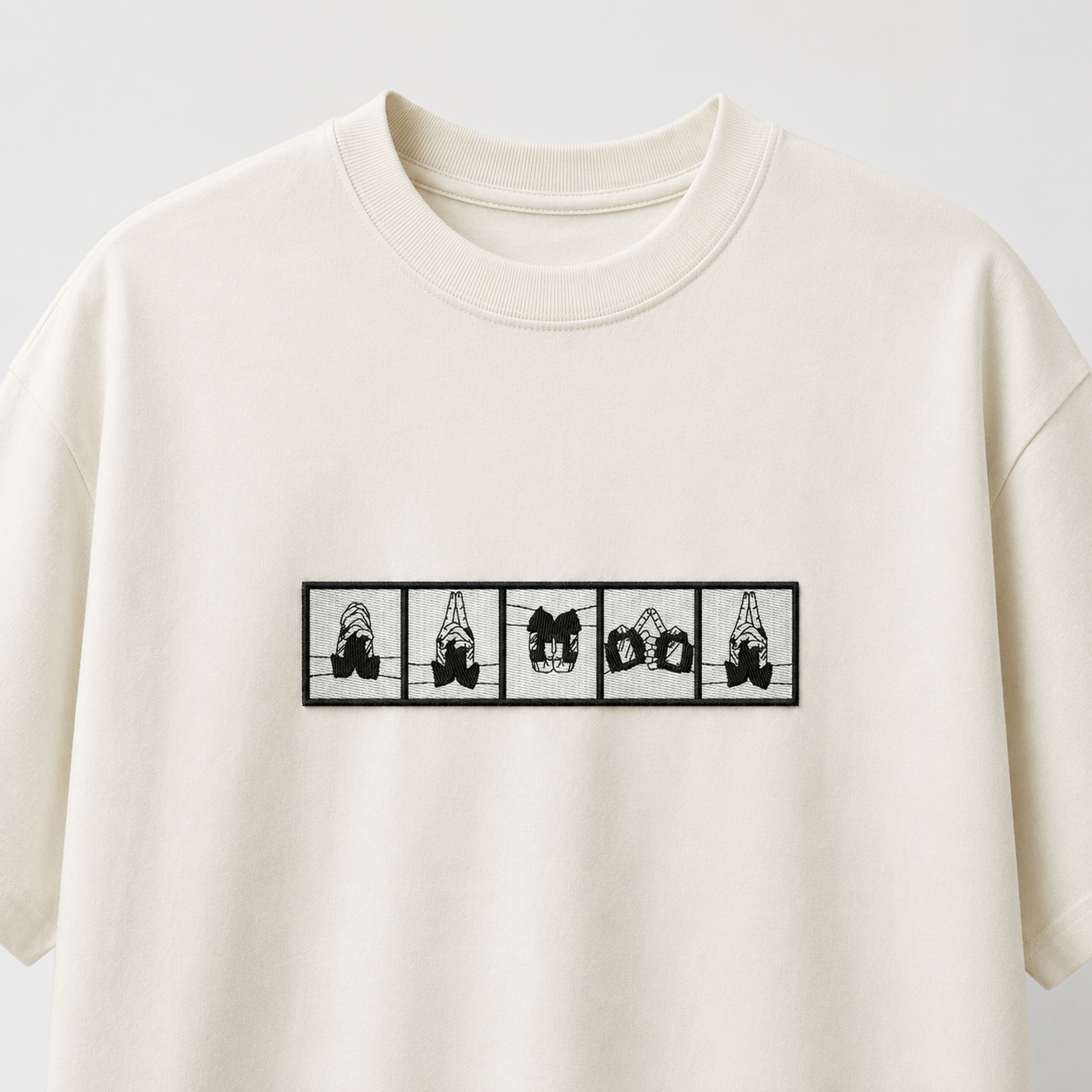 Naruto Jutsu Embroidery Anime Oversize