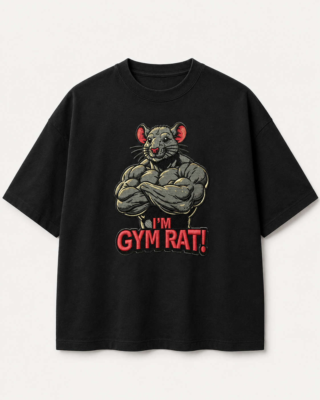Gymrat Embroidery Oversize