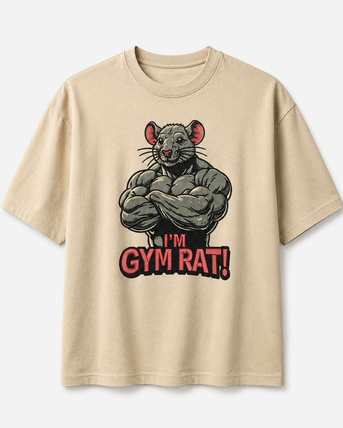 Gymrat Embroidery Oversize