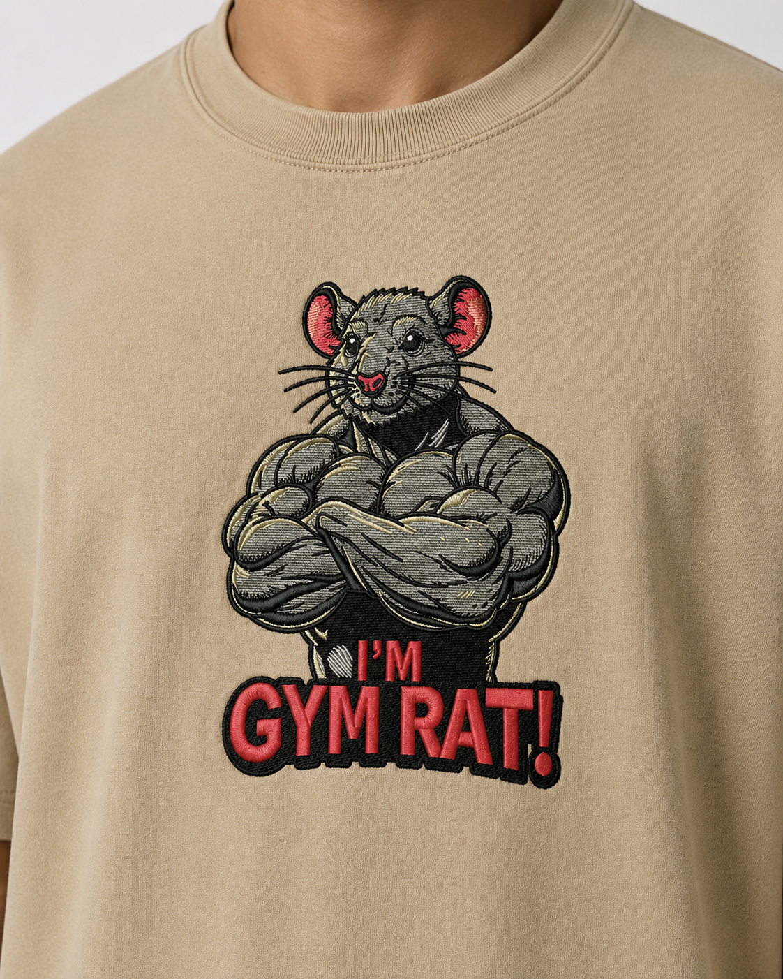 Gymrat Embroidery Oversize