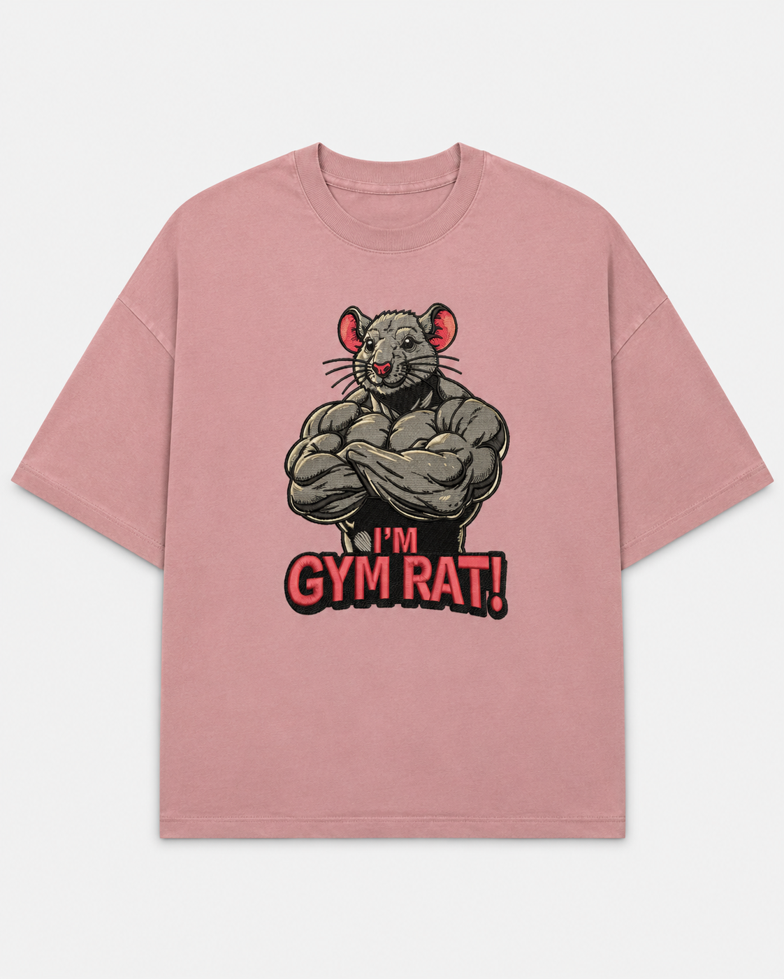 Gymrat Embroidery Oversize