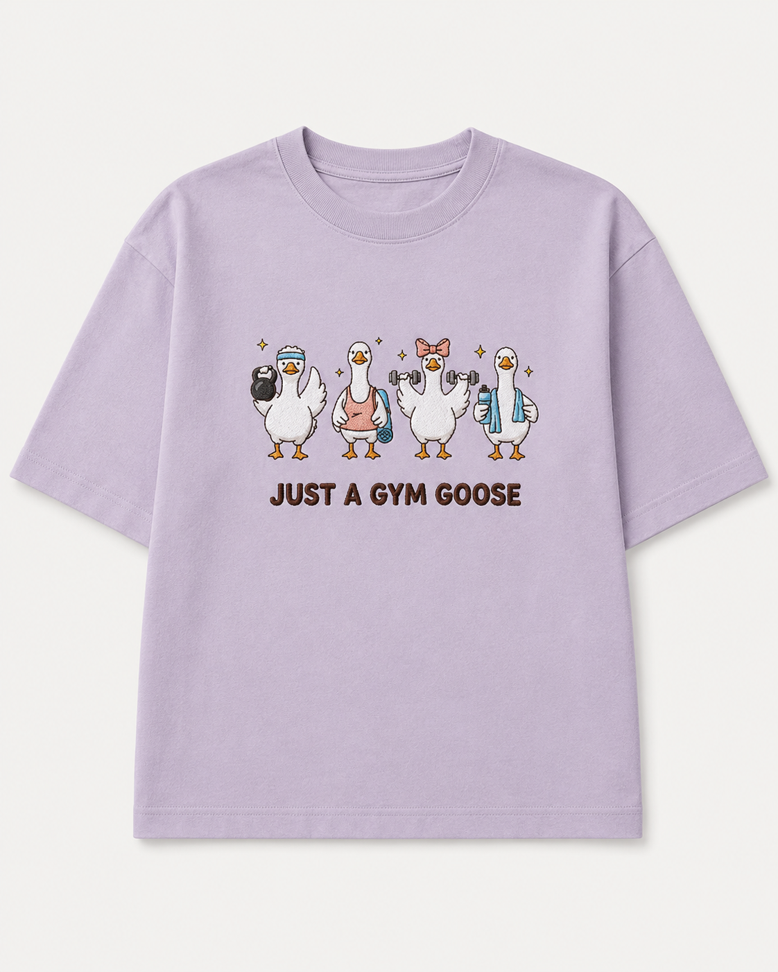 Gym Goose Embroidery Oversize